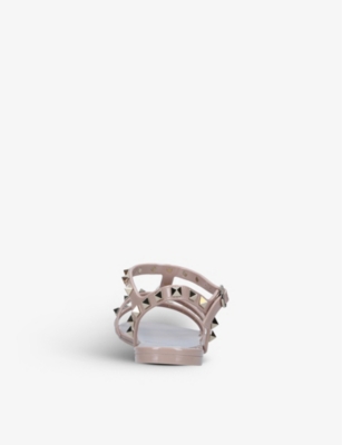 VALENTINO GARAVANI Rockstud PVC gladiator sandals