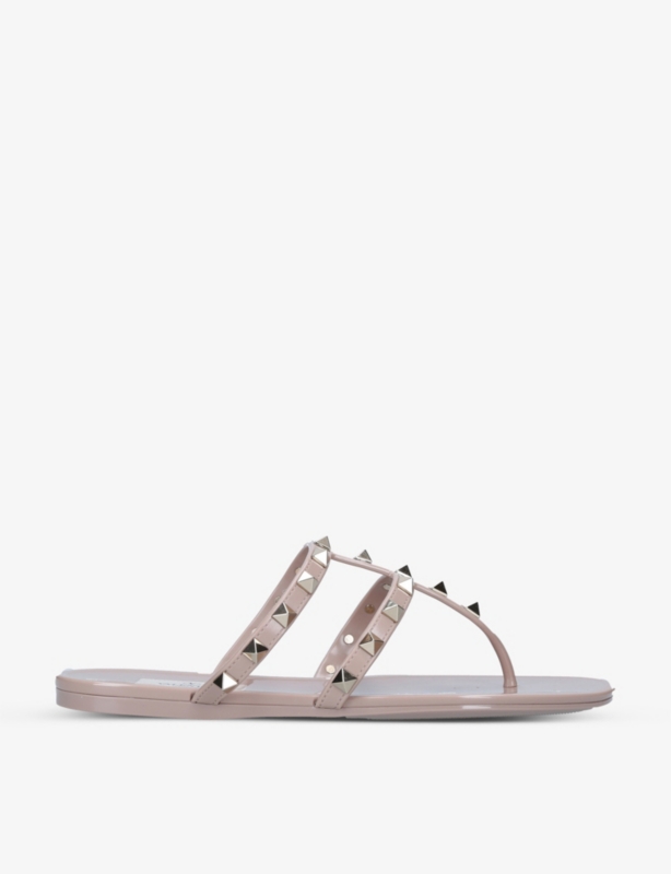 Rockstud PVC gladiator sandals