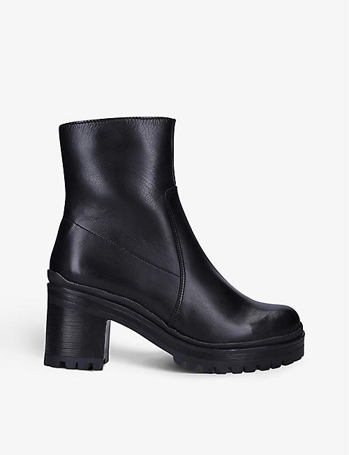 CARVELA COMFORT: Heeled chunky-soled leather ankle boots
