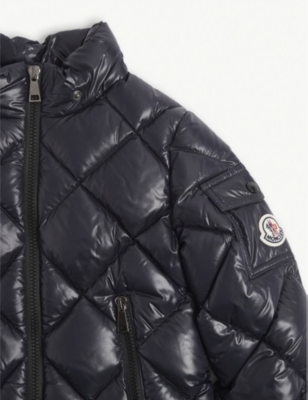 shiny black moncler