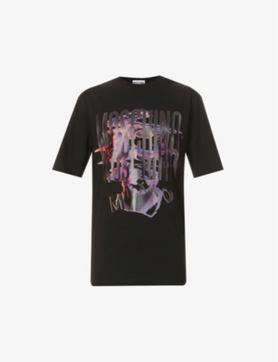 Graphic-print cotton...