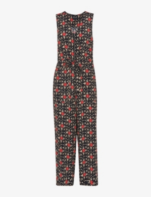 Red Corey Zip Casual Jumpsuit, WHISTLES