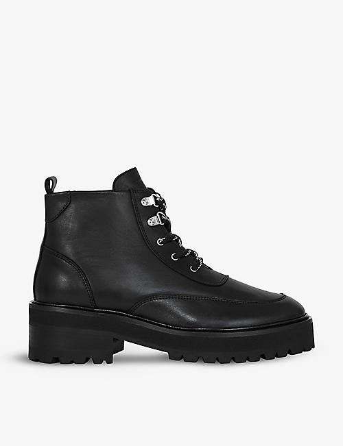 THE KOOPLES: Lace-up leather ankle boots