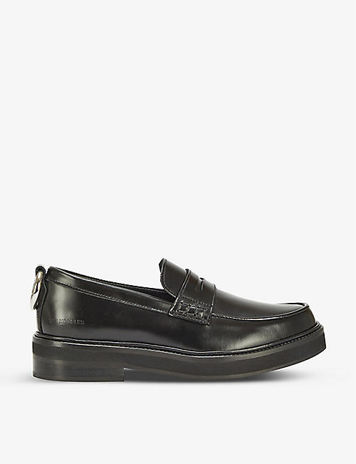 THE KOOPLES: Ring-embellished leather loafers