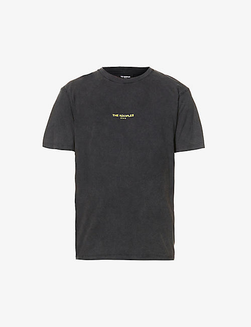 THE KOOPLES: Brand-print cotton-jersey T-shirt