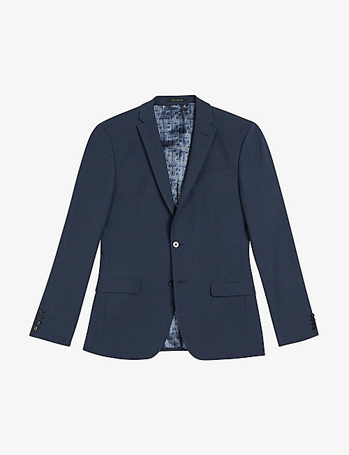 TED BAKER: Sinjjs slim-fit wool-blend blazer