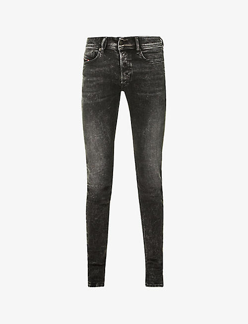DIESEL: Sleenker mid-rise skinny stretch-denim jeans