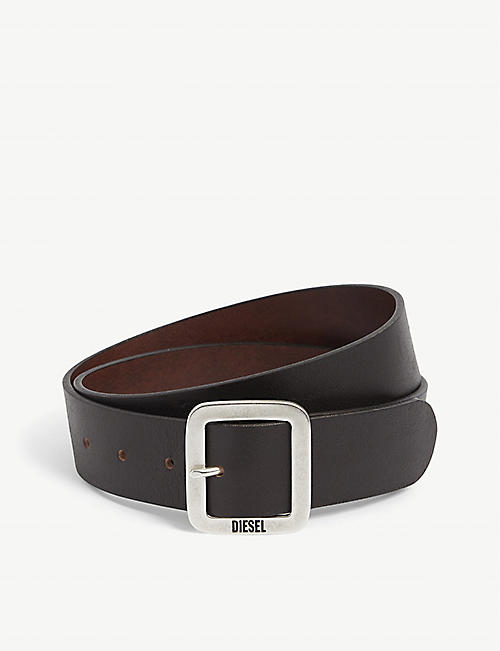 DIESEL: B-Rocco leather belt