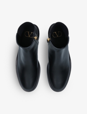 VALENTINO GARAVANI VLOGO leather Chelsea boots