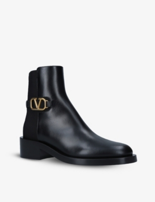 VALENTINO GARAVANI VLOGO leather Chelsea boots