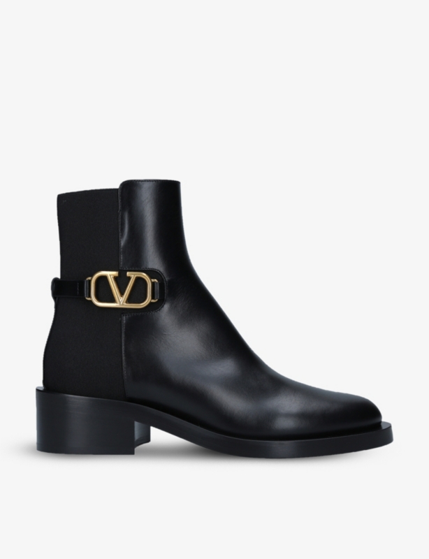 VLOGO leather Chelsea boots