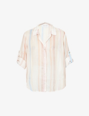 Striped long sleeve ...