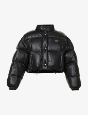 Prada cropped store puffer jacket