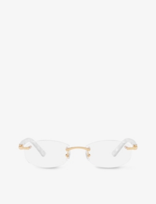 CARTIER CT0056O Oval frame metal sunglasses