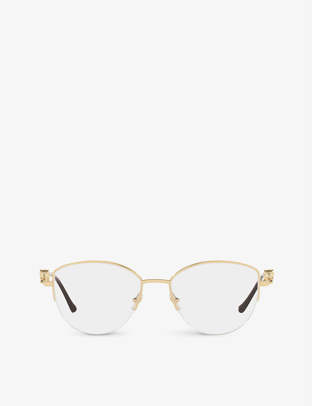 Cartier Womens Gold Ct0280o Cat-eye Metal Sunglasses