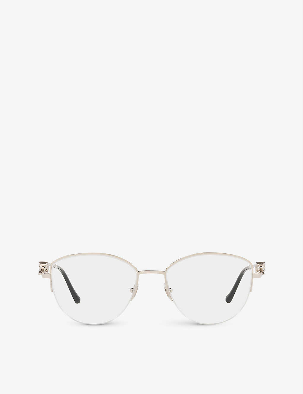Cartier Womens Silver Ct0280o Cat-eye Metal Sunglasses