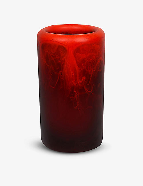 DINOSAUR DESIGNS: Column swirled resin vase 21cm