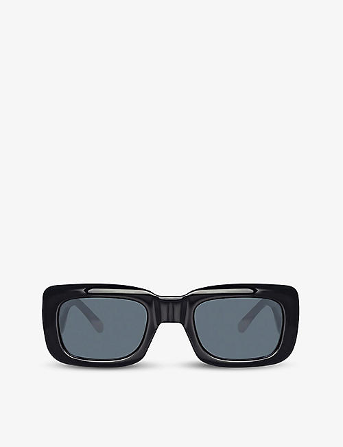LINDA FARROW: The Attico x Linda Farrow Marfa rectangular-frame acetate sunglasses