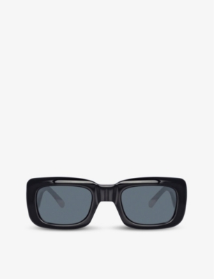 Linda Farrow X The Attico Joria Square Frame Sunglasses In Multi