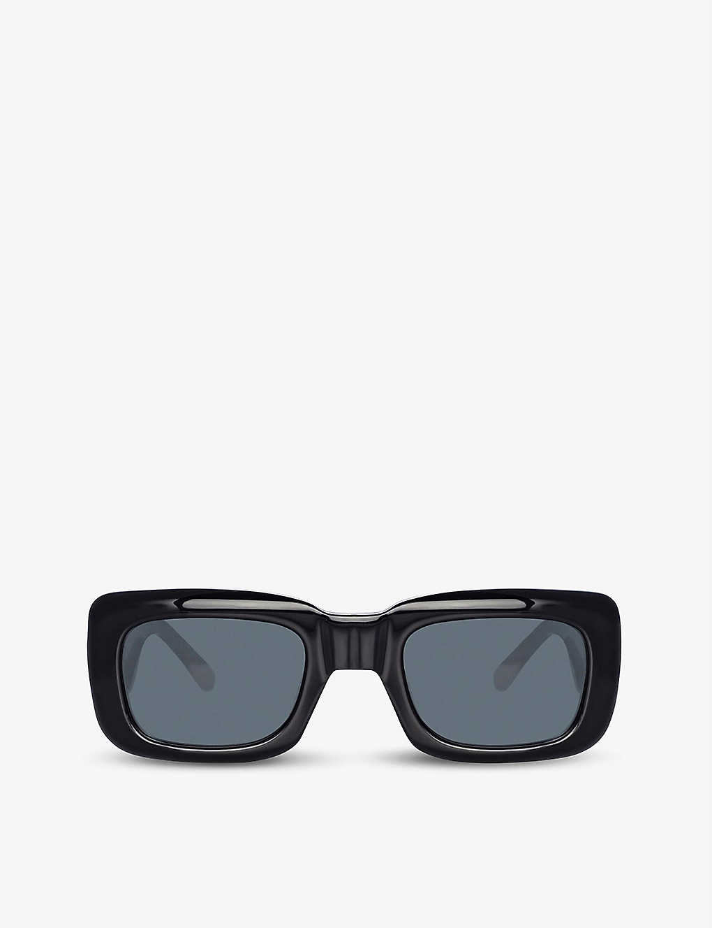 Shop Linda Farrow Women's Multi The Attico X Marfa Rectangular-frame Acetate Sunglasses