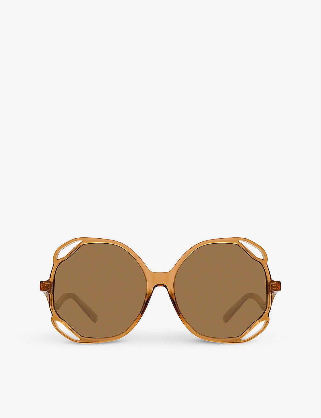 Linda Farrow Jerry Circle-frame Acetate Sunglasses In Multi