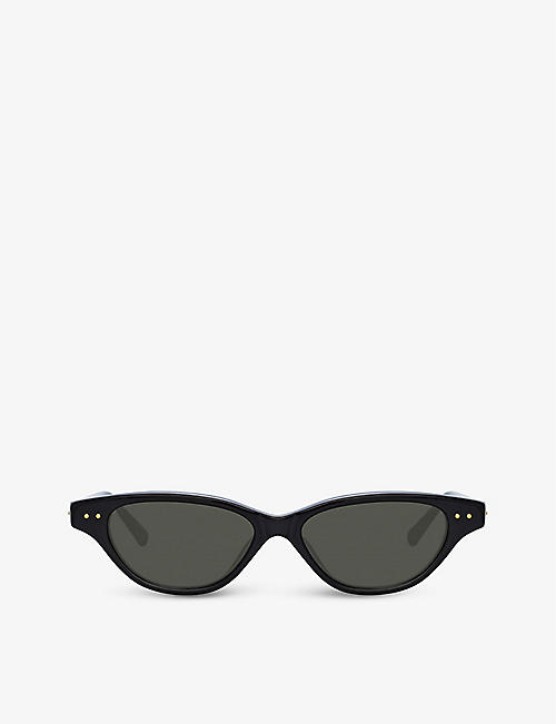 LINDA FARROW: LFL965C1SUN cat-eye acetate sunglasses