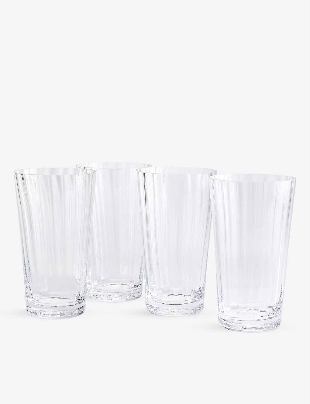 Soho Home Pembroke Scalloped Highball Glasses Set Of Four