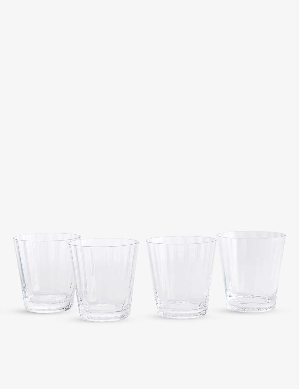 Soho Home Pembroke Scalloped Lowball Glasses Set Of Four
