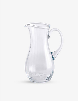 SOHO HOME: Pembroke scalloped glass jug 25.3cm