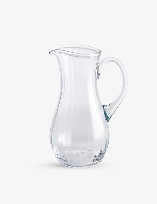 SOHO HOME: Pembroke scalloped glass jug 25.3cm