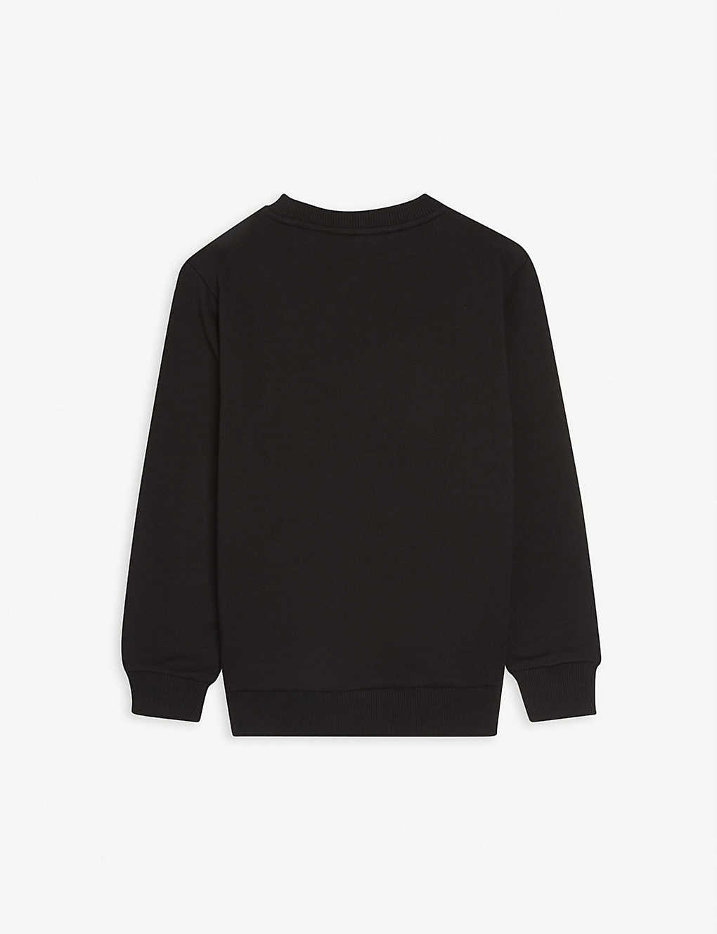 BALMAIN Logo-print long-sleeve cotton sweatshirt 4-16 years