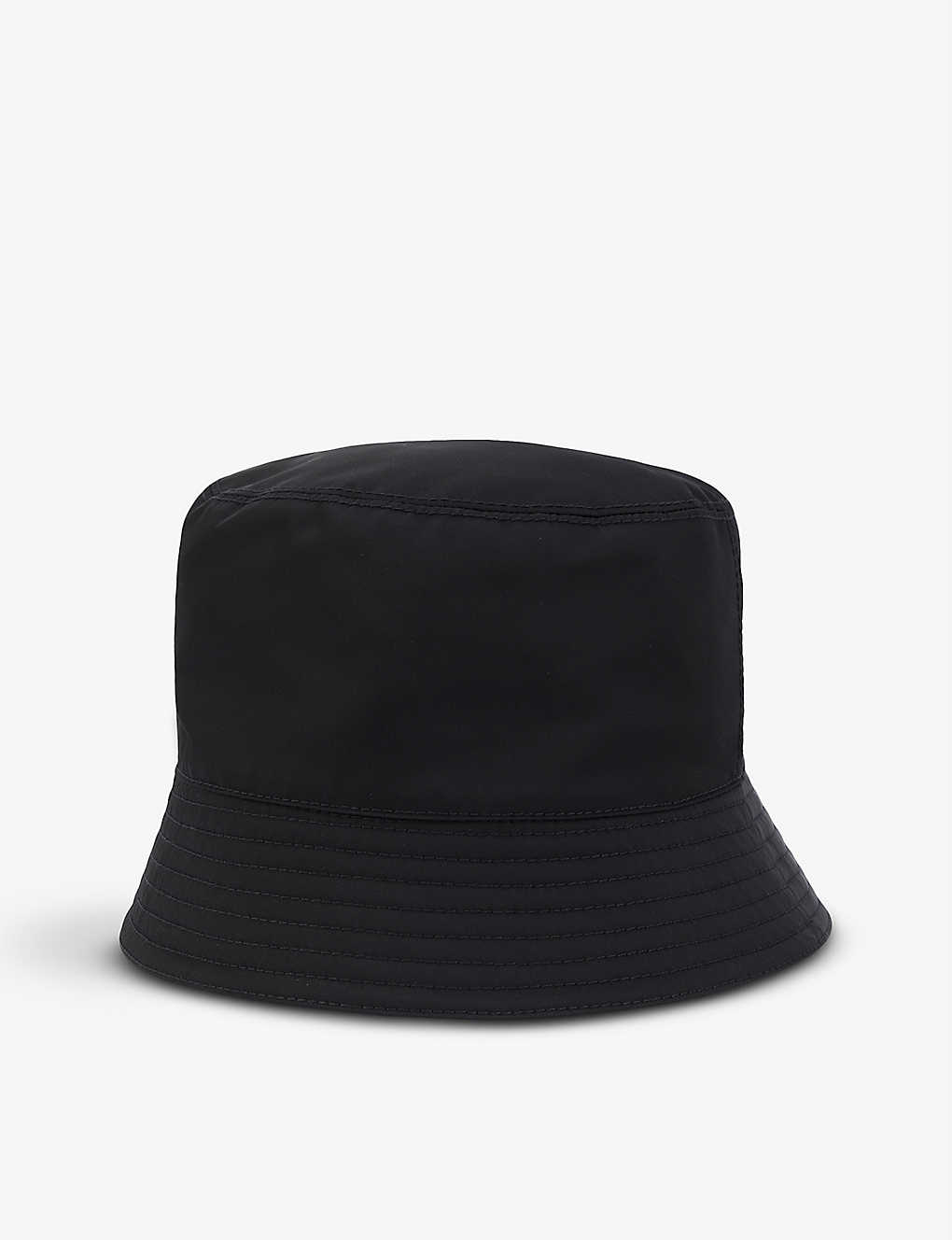 PRADA - Logo-patch recycled-nylon bucket hat | Selfridges.com