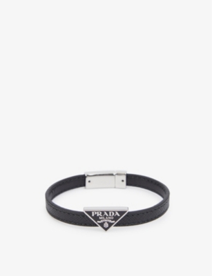 Shop men’s Prada bracelets Selfridges
