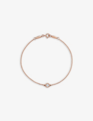 Tiffany & Co Womens Rose Gold Elsa Peretti® Diamonds By The Yard® 18ct Rose-gold And 0.1ct Diamond B