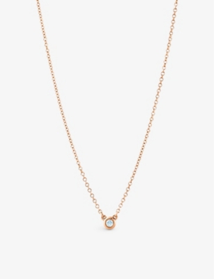 Tiffany & Co Womens Rose Gold Diamonds By The Yard 18ct Rose-gold And 0.07ct Brilliant-cut Diamond P