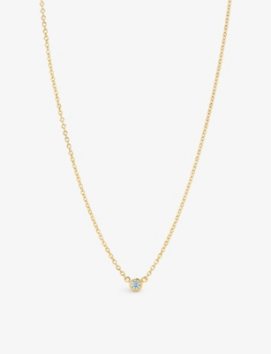 Tiffany & Co Diamonds By The Yard 18ct Yellow-gold And 0.14ct Brilliant-cut Diamond Pendant Necklace