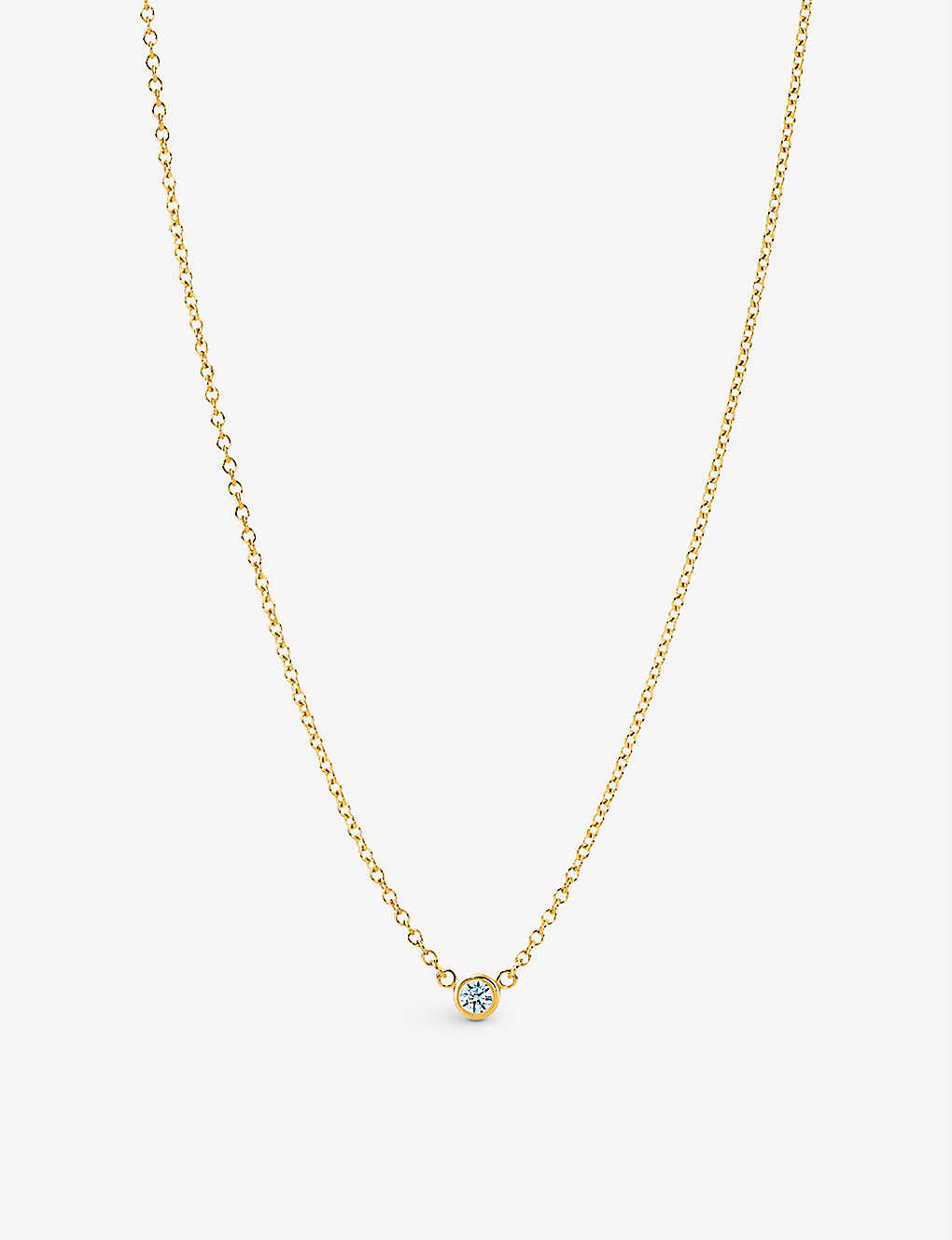 Tiffany & Co Womens Gold Diamonds By The Yard 18ct Yellow-gold And 0.17ct Brilliant-cut Diamond Pend