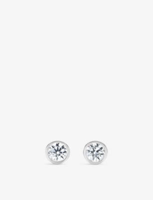 TIFFANY & CO: Diamonds by the Yard platinum and 0.16ct diamond stud earrings