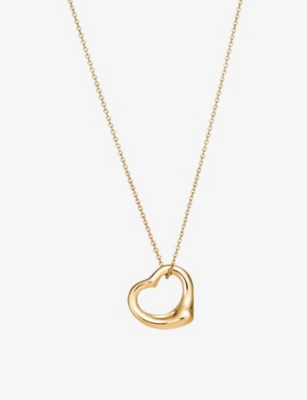 Tiffany & Co Elsa Peretti Open Heart 18ct Yellow-gold Necklace