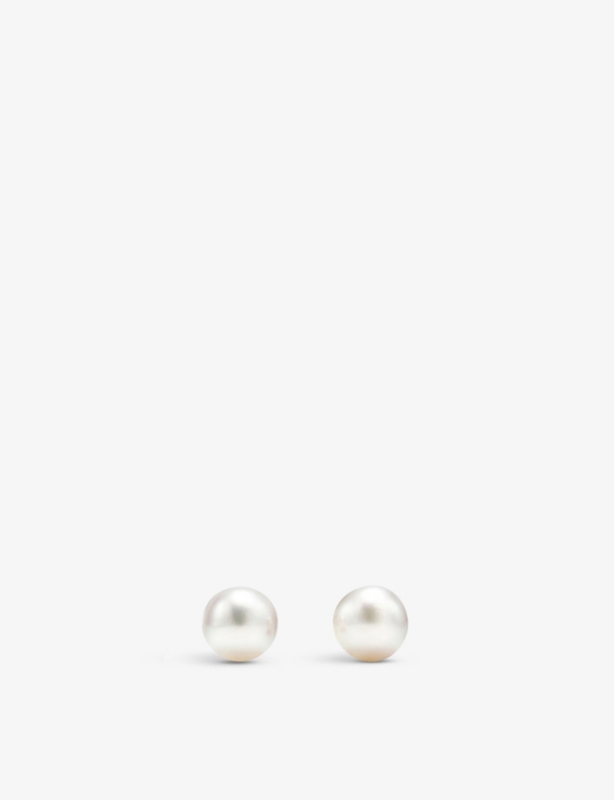 Signature® Pearls medium 18ct white-gold and pearl earrings