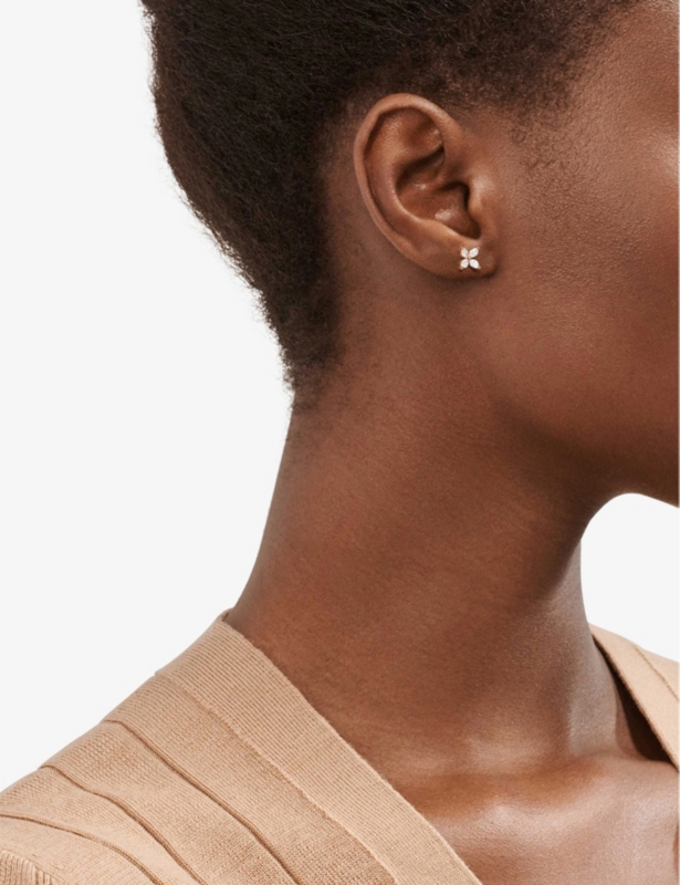 Tiffany Victoria® 18ct rose-gold and 0.64ct diamond stud earrings