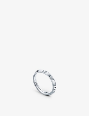Tiffany & Co Atlas X Closed 18ct White-gold Ring In White Gold