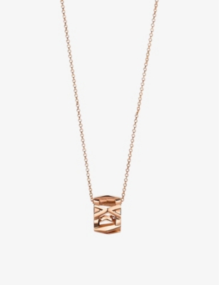 Tiffany & Co Womens Rose Gold Atlas X 18ct Rose-gold Pendant Necklace