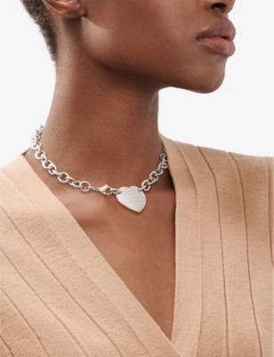 TIFFANY & CO: Return to Tiffany Heart Tag extra-large sterling-silver pendant necklace