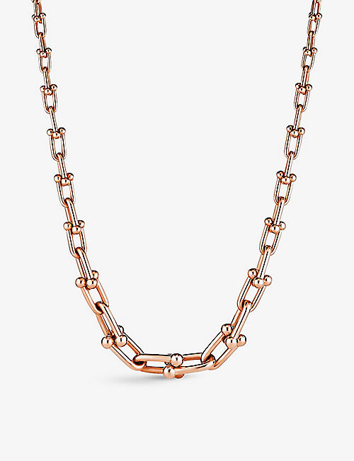 TIFFANY & CO: Tiffany City HardWear 18ct rose-gold necklace