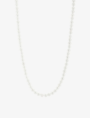 Tiffany & Co Womens Silver Ziegfeld Freshwater Pearl And Sterling Silver Necklace