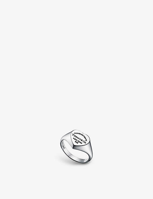 TIFFANY & CO: Return to Tiffany Heart small sterling-silver signet ring