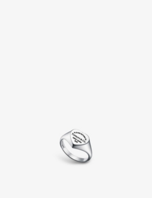 Tiffany and co heart sale signet ring