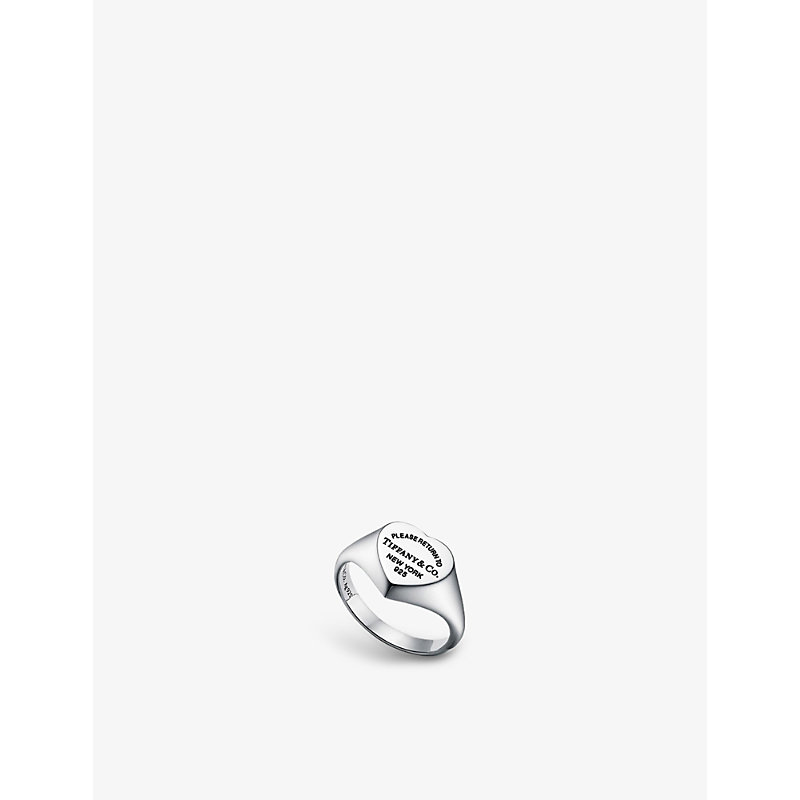 Tiffany & Co Return To Tiffany Heart Small Sterling-silver Signet Ring