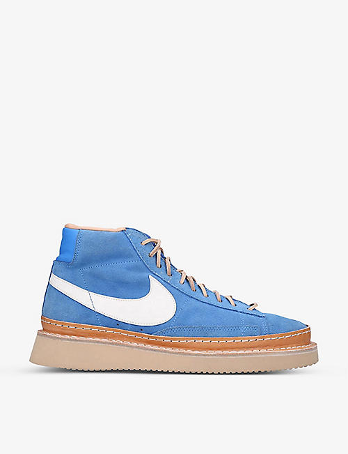 PETERSON STOOP: Nike Blazer hybrid leather mid-top trainers
